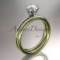 14kt yellow gold diamond unique engagement ring,wedding ring ADER145S