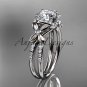 Platinum diamond floral wedding ring, engagement ring ADLR140