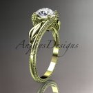 Unique 14kt yellow gold engagement ring ADLR322