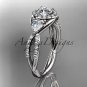 Platinum diamond engagement ring,wedding band ADLR321