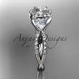 Platinum diamond engagement ring,wedding band ADLR321