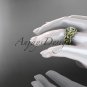 14kt yellow gold diamond unique engagement ring, wedding ring ADLR300