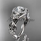 14kt white gold diamond unique engagement ring, wedding ring ADLR300