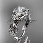 14kt white gold diamond unique engagement ring, wedding ring ADLR300
