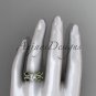 14kt yellow gold diamond leaf and vine wedding ring, engagement ring ADLR264