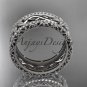 Platinum diamond flower wedding ring, engagement ring ADLR260
