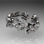 Platinum diamond floral butterfly wedding ring, engagement ring, wedding band ADLR139