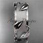 Platinum leaf and vine wedding ring, engagement ring ADLR252G