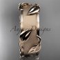 14kt rose gold diamond leaf and vine wedding ring, engagement ring ADLR252G