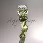 14kt yellow gold diamond leaf and vine wedding ring,engagement ring ADLR251
