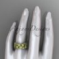 14kt yellow gold diamond floral, leaf and vine wedding ring,engagement ring ADLR250