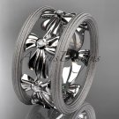 14kt white gold bow wedding ring, engagement ring ADLR236