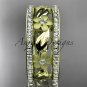 14k yellow gold diamond flower wedding ring, engagement ring ADLR233