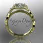14kt yellow gold diamond unique engagement ring, wedding ring ADLR229
