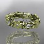14kt yellow gold diamond flower wedding ring,engagement ring,wedding band. ADLR 197