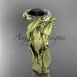14kt yellow gold diamond leaf and vine engagement set with a Black Diamond center stone ADLR65S