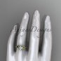 Unique 14k yellow gold diamond leaf and vine wedding ring, engagement ring ADLR225