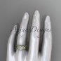 Unique 14k yellow gold diamond flower, leaf and vine wedding ring,engagement ring ADLR224