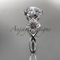 Unique platinum diamond flower wedding ring, engagement ring ADLR219