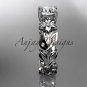 Platinum diamond floral leaf and vine wedding ring, engagement ring ADLR215
