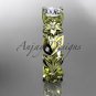 14k yellow gold diamond floral leaf and vine wedding ring, engagement ring ADLR215
