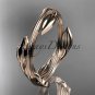 14kt rose gold leaf and vine wedding ring,engagement ring ADLR31A Free Overnight Shipping