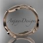 14kt rose gold leaf and vine wedding ring,engagement ring ADLR31A Free Overnight Shipping