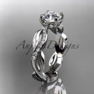 platinum diamond leaf and vine wedding ring,engagement ring ADLR100A