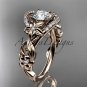14kt rose gold diamond unique engagement ring,wedding ring ADLR211