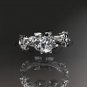 Platinum diamond leaf and vine engagement ring ADLR209