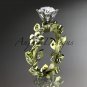 14kt yellow gold diamond leaf and vine engagement ring ADLR209