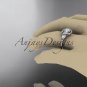 14kt white gold diamond unique engagement ring,wedding ring ADLR201
