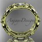 14kt yellow gold diamond engagement ring. ADLR152.