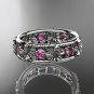 14kt white gold diamond leaf wedding ring,engagement ring, wedding band. ADLR160