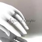 Platinum diamond leaf wedding ring,engagement ring, wedding band. ADLR160 nature inspired jewelry