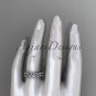 14k white gold diamond vine and leaf wedding ring, engagement ring, wedding band ADLR36