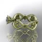 14kt yellow gold diamond floral wedding ring, engagement ring ADLR192