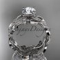 platinum diamond leaf and vine wedding ring,engagement ring ADLR188