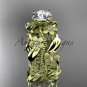 14kt yellow gold diamond leaf and vine wedding ring,engagement ring ADLR188