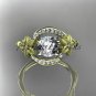 14kt yellow gold diamond unique engagement ring ADLR166