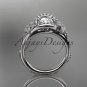 Platinum diamond unique engagement ring ADLR166