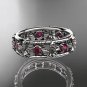 14kt white gold diamond leaf wedding ring,engagement ring, wedding band. ADLR160
