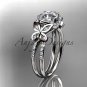 Platinum diamond butterfly wedding ring, engagement ring ADLR141