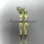 14kt yellow gold diamond unique leaf and vine engagement ring,wedding ring ADER177S