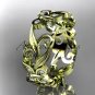 14kt yellow gold diamond leaf and vine butterfly wedding ring,engagement ring,wedding band ADLR144