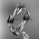 platinum leaf and vine wedding ring,engagement ring ADLR31A