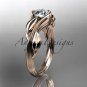 14kt rose gold leaf and vine wedding ring,engagement ring ADLR273A