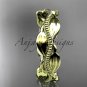 Unique 14k yellow gold leaf and vine engagement ring,wedding band ADLR258B