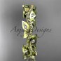 14kt yellow diamond leaf and vine wedding ring,engagement ring,wedding band ADLF001