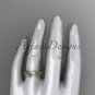 14kt yellow diamond leaf and vine wedding ring,engagement ring,wedding band ADLF001